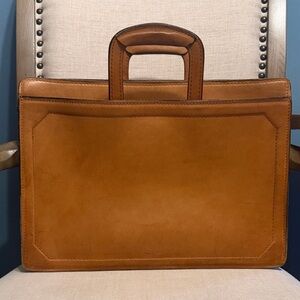 Vintage Brown Leather Briefcase